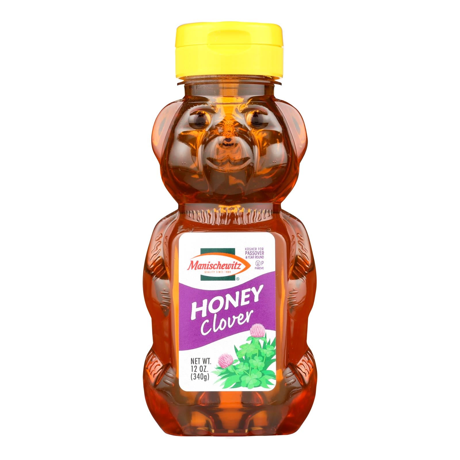 Manischewitz, Manischewitz - Clover Honey Squeeze Bear - caisse de 12 - 12 oz (paquet de 12)