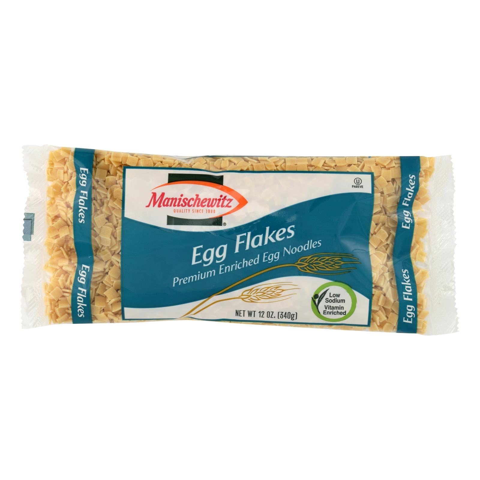 Manischewitz, Manischewitz Egg Flakes Noodles - Caisse de 12 - 12 OZ