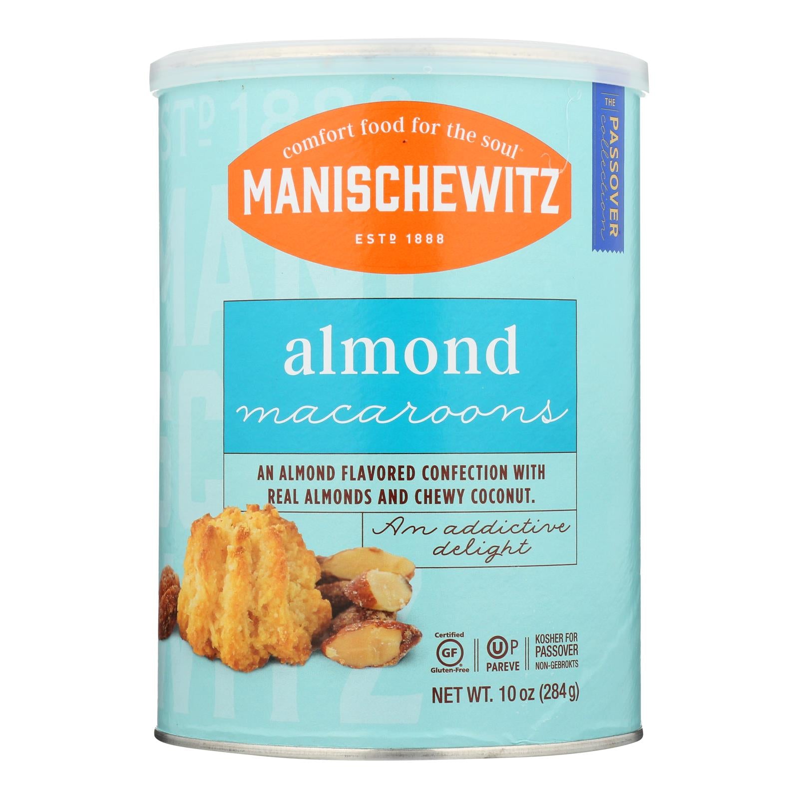 Manischewitz, Manischewitz - Macaron Amande Passover - Caisse de 12-10 OZ (Paquet de 12)