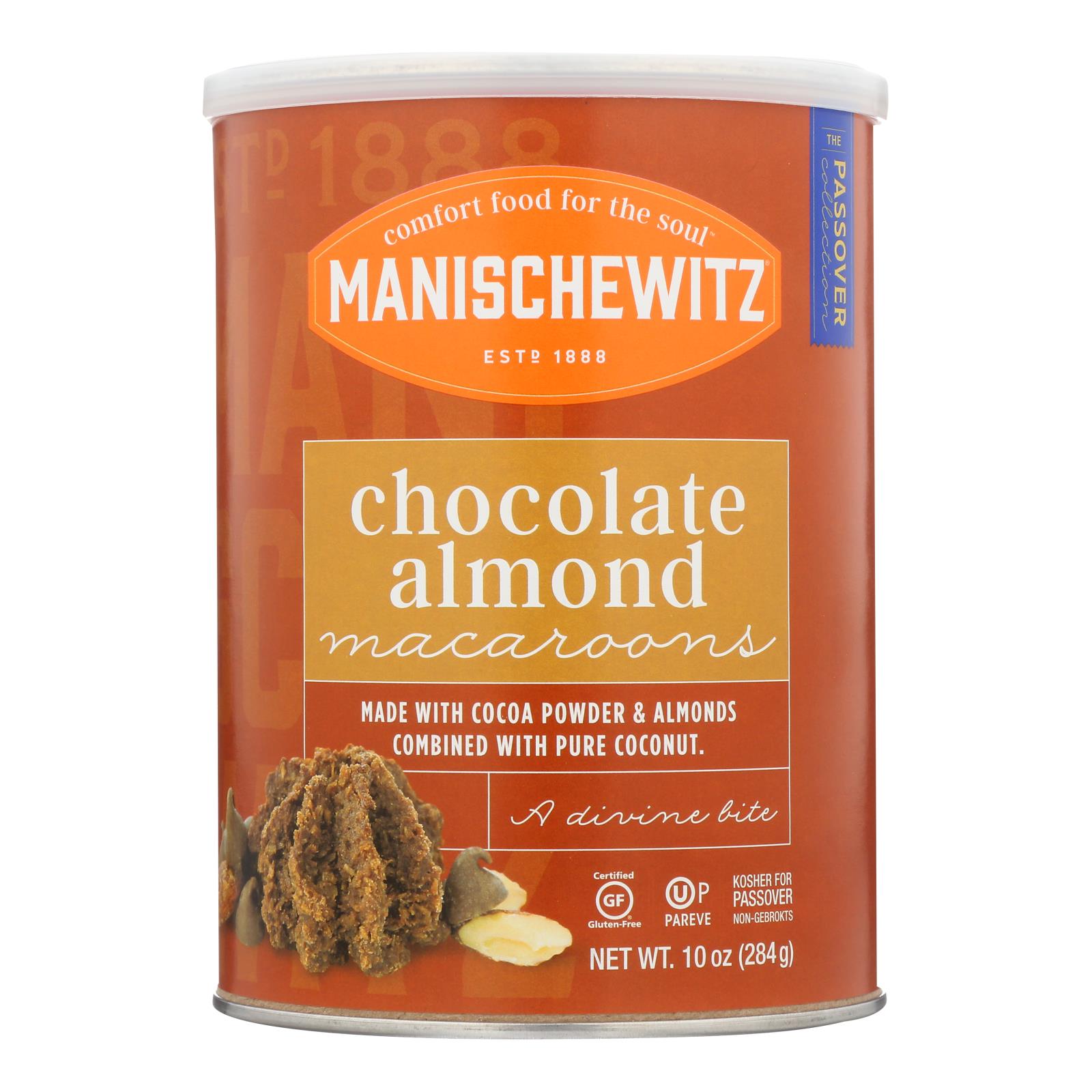 Manischewitz, Manischewitz - Macaron Chocolat Amande Casher pour Pessa'h - Caisse de 12-10 OZ (Paquet de 12)