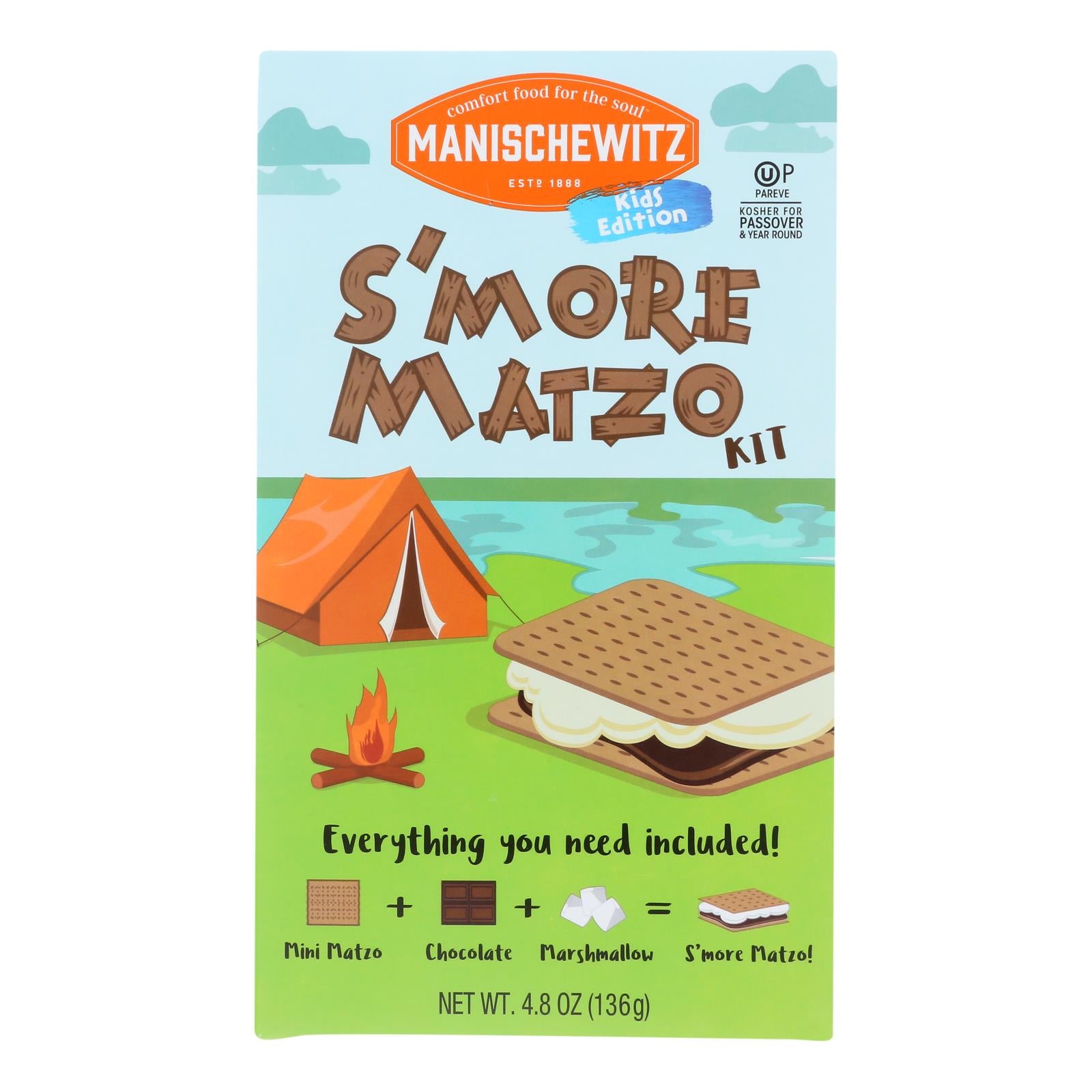 Manischewitz, Manischewitz - Matzo Smores Kit - Caisse de 12 - 4,8 OZ (paquet de 12)