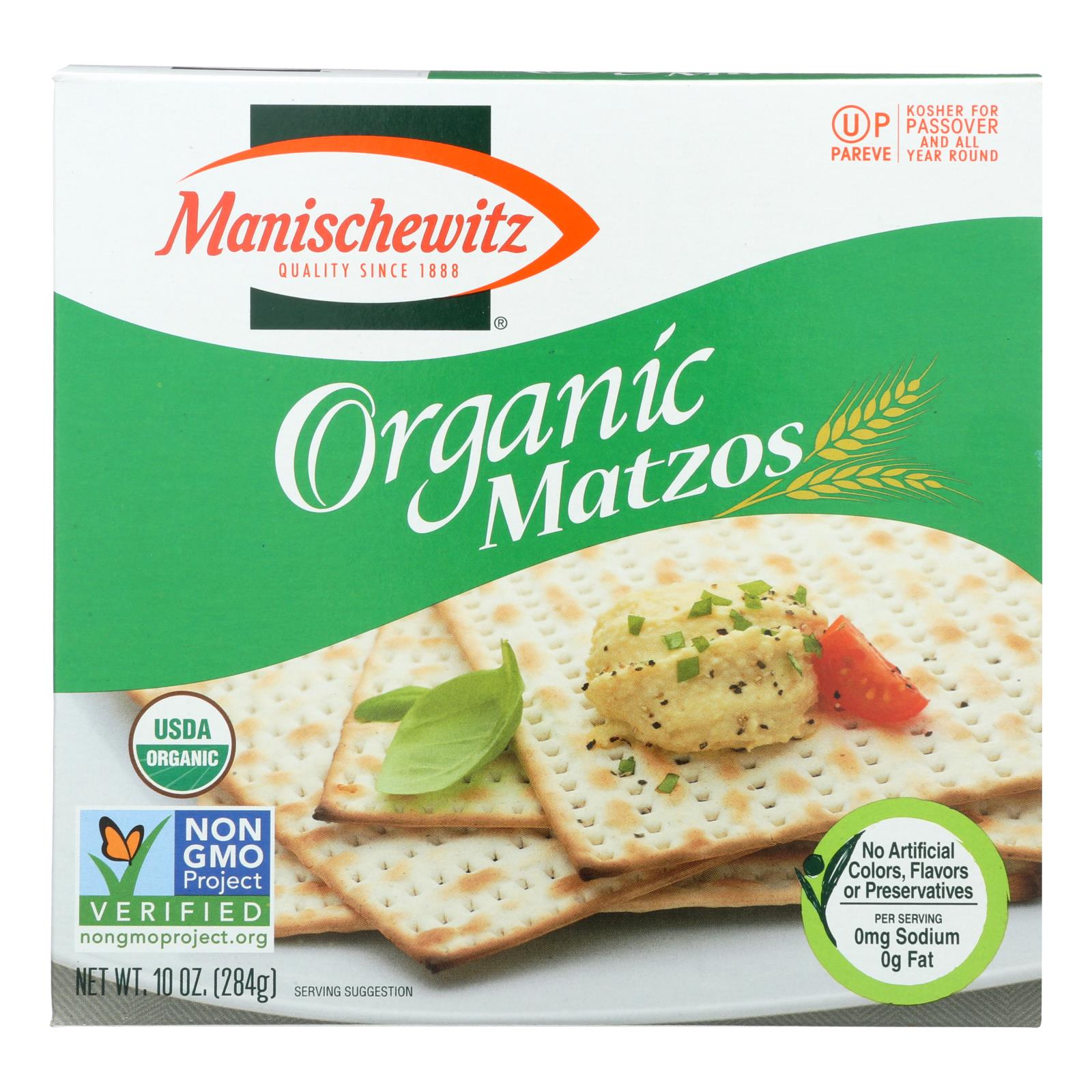 Manischewitz, Manischewitz - Matzo biologique - caisse de 12 - 10 oz (paquet de 12)