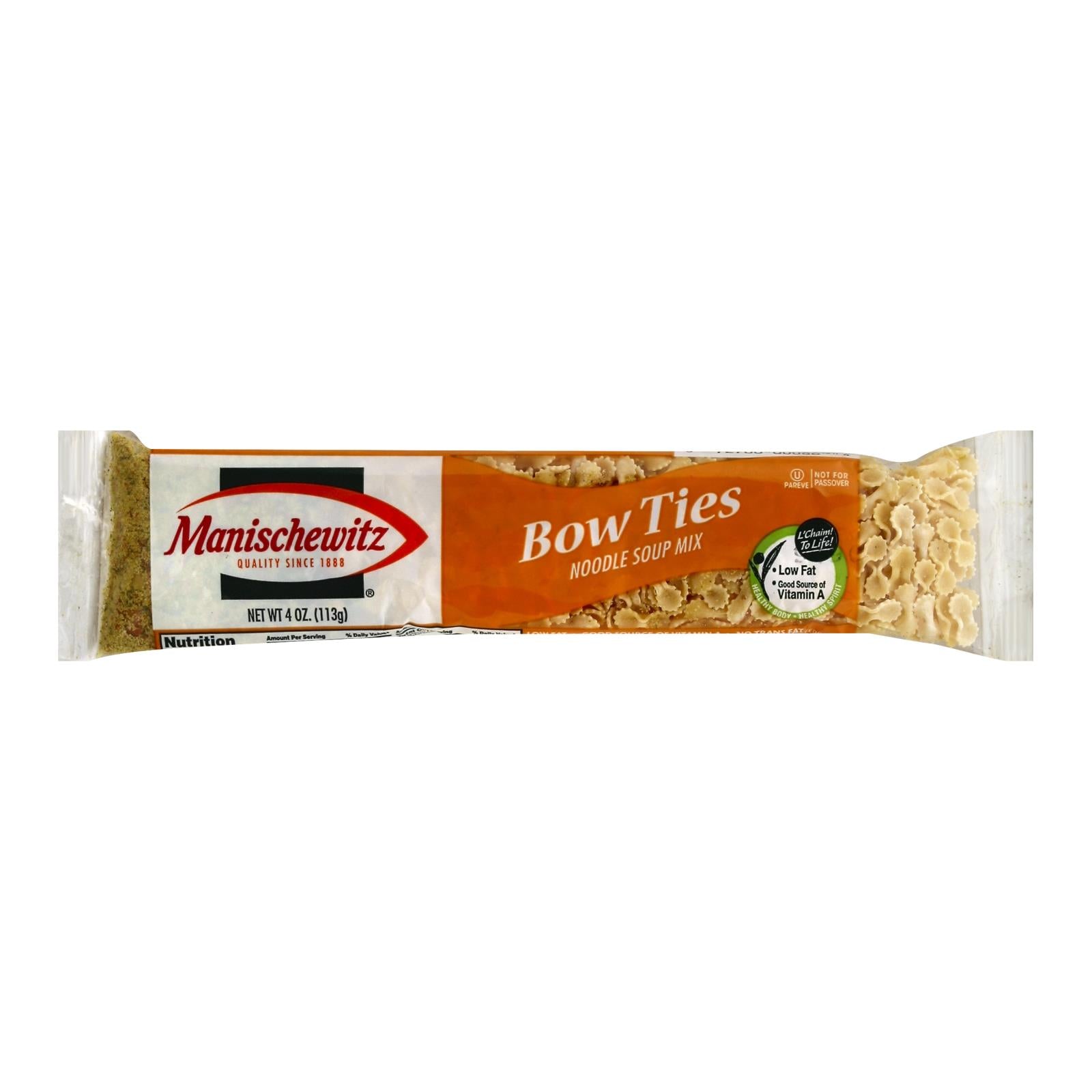 Manischewitz, Manischewitz - Mélange pour Soupe Bowtie - Caisse de 24 - 4 oz (Paquet de 24)