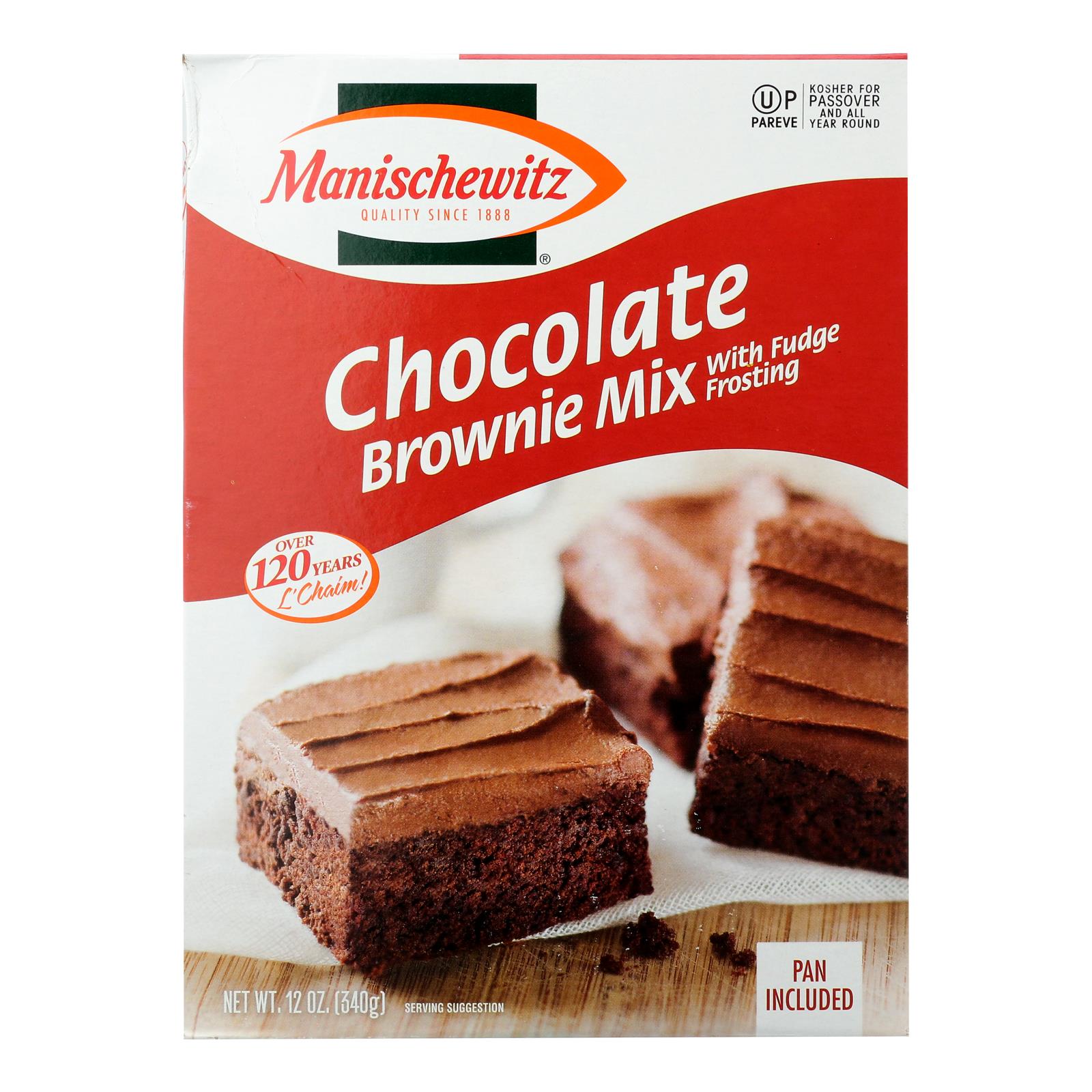 Manischewitz, Manischewitz - Mix Brownie Passover - Caisse de 12-12 OZ (Pack de 12)