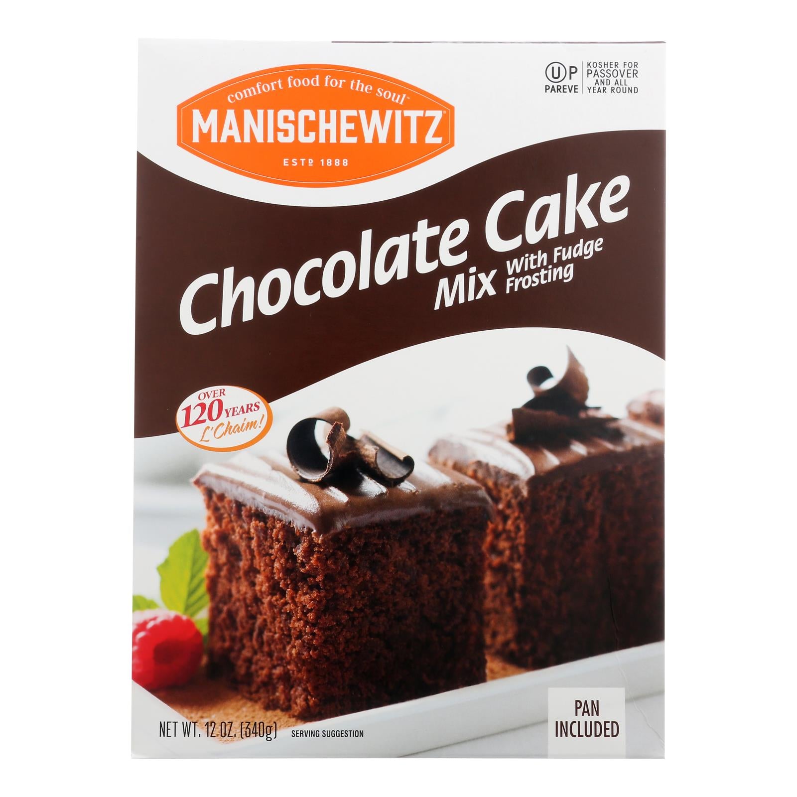 Manischewitz, Manischewitz - Mix Cake Chocolate Kosher for Passover - Lot de 12-12 OZ (Pack de 12)