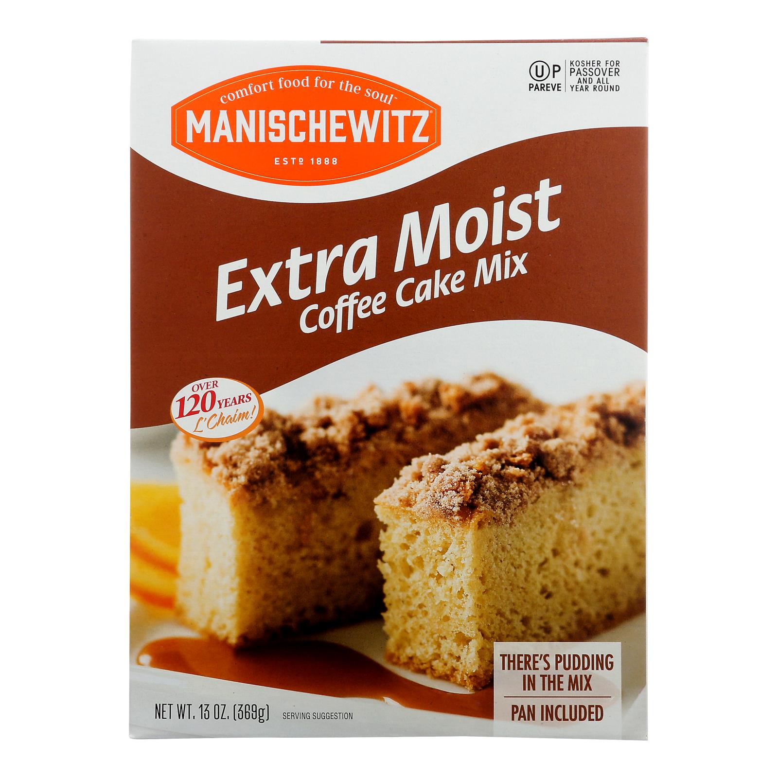 Manischewitz, Manischewitz - Mix Cake X Mst Cof Pas - Caisse de 12-13 OZ