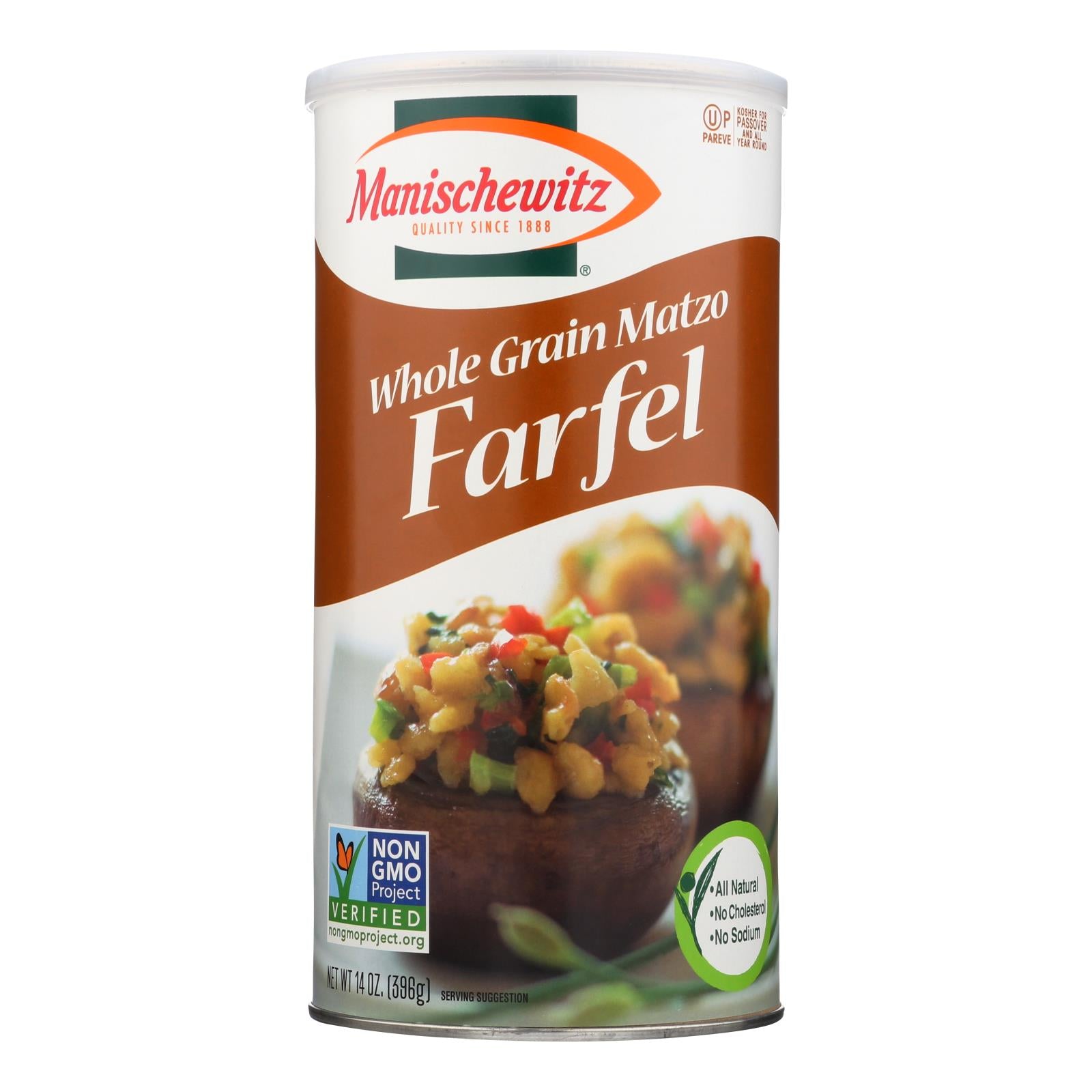 Manischewitz, Manischewitz Whole Grain Matzo Farfel - Caisse de 12 - 14 OZ (paquet de 12)