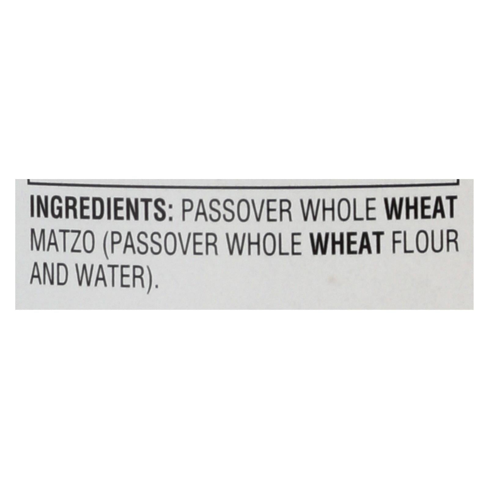 Manischewitz, Manischewitz Whole Grain Matzo Farfel - Caisse de 12 - 14 OZ (paquet de 12)