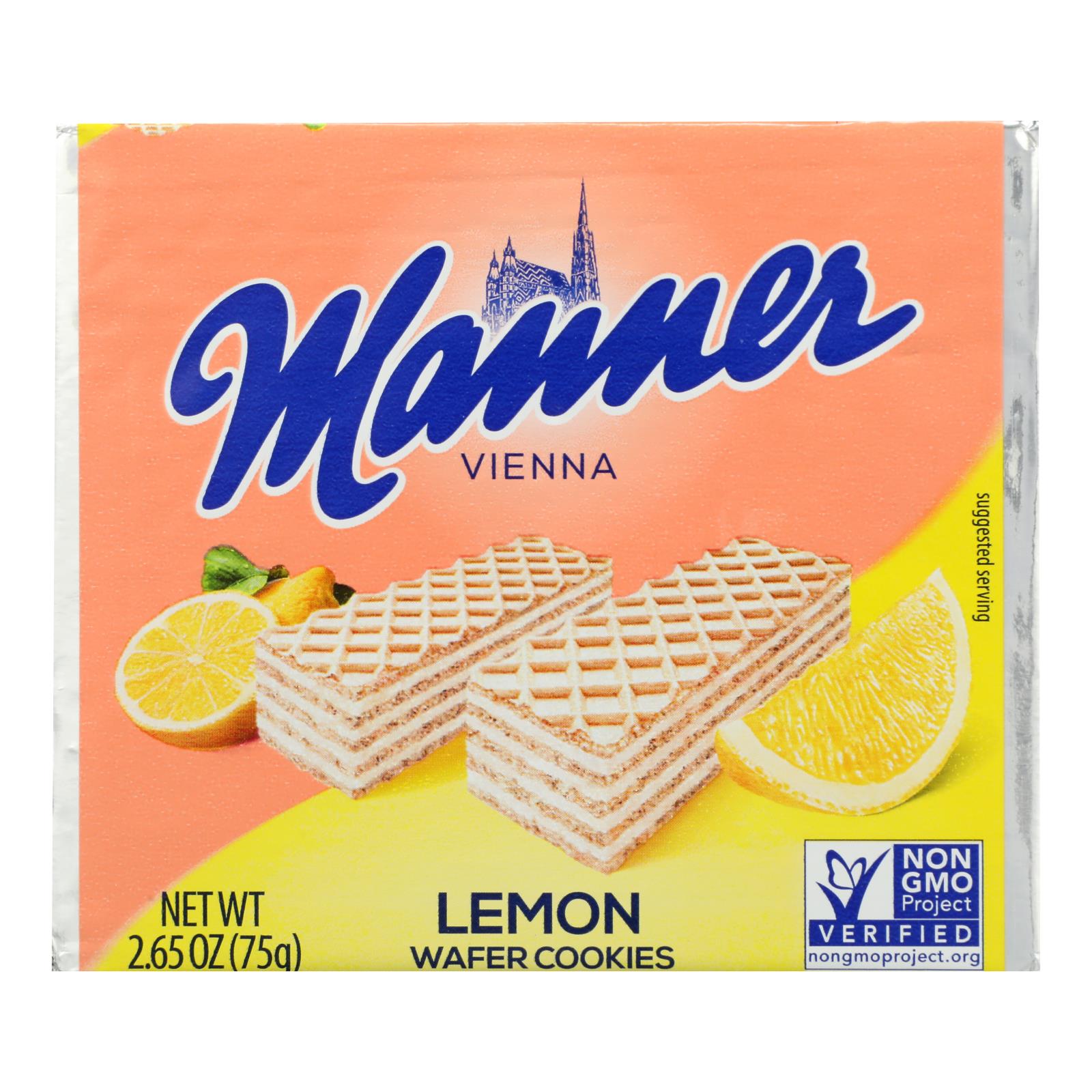 Manière, Manner - Gaufrette Citron - Lot de 12 - 2.65 OZ (Lot de 12)