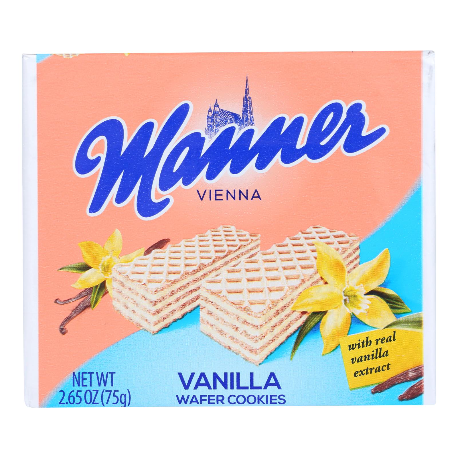 Manière, Manner - Gaufrette Vanille - Caisse de 12 - 2.65 OZ (Pack de 12)