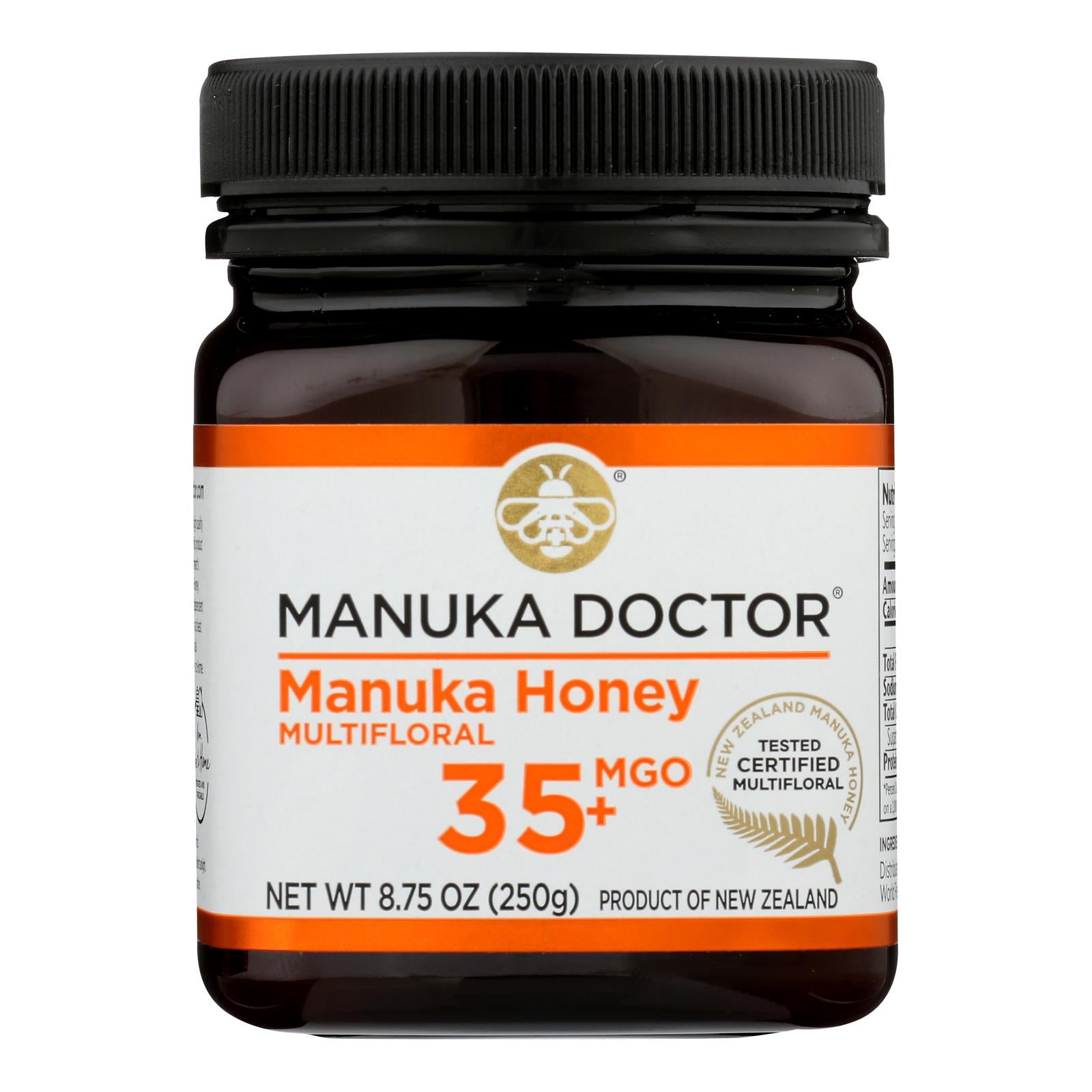 Docteur Manuka, Manuka Doctor - Miel de Manuka Mf Mgo35+ 250g - Carton de 6-8.75 OZ (Pack de 6)