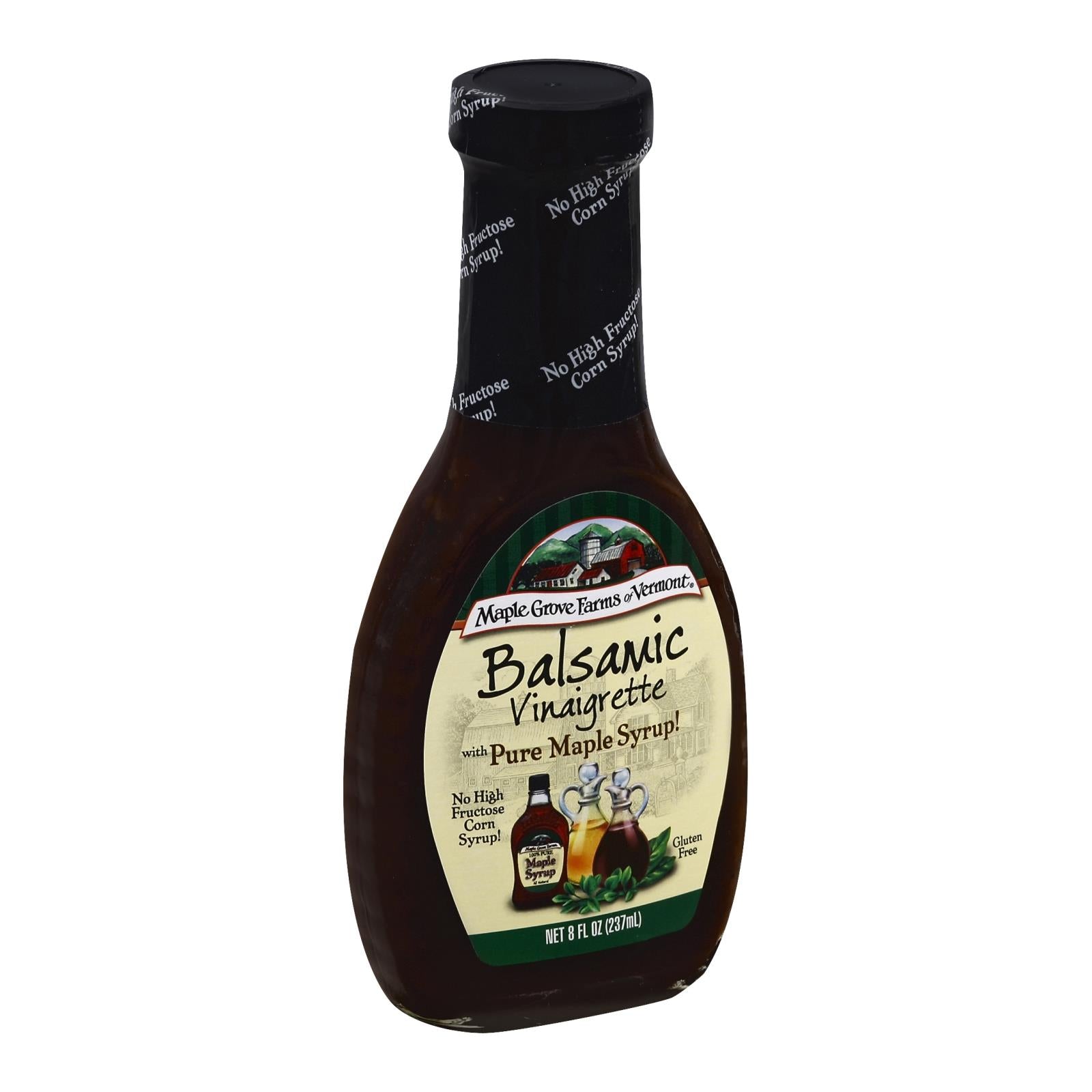 Fermes Maple Grove, Maple Grove Farms - Vinaigrette pour salade - Balsamique à l'érable - 8 Fl oz. (Paquet de 12)