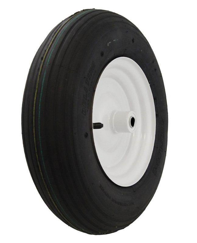 CARLSTAR HOLDINGS LLC, Marathon 8 po. D X 16 in. D 500 lb. cap. Offset Wheelbarrow Tire Steel 1 pk