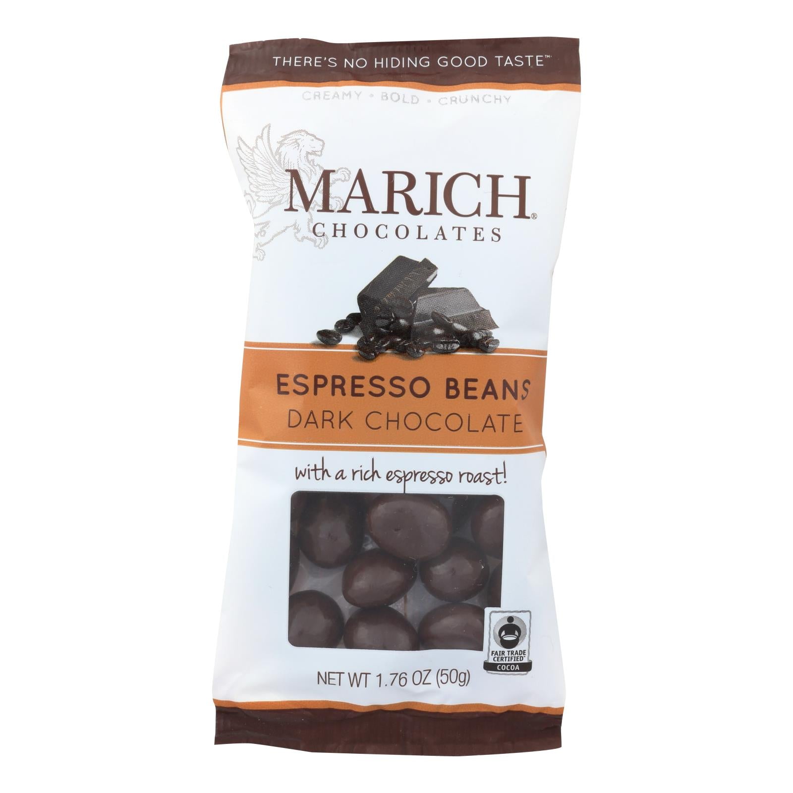 Marich, Marich Grains d'Espresso au Chocolat Noir - Caisse de 12 - 1.76 OZ (Paquet de 12)