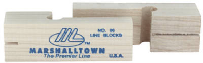 MARSHALLTOWN TROWEL CO, Marshalltown 3.75 in. L Wood Wood Line Blocks