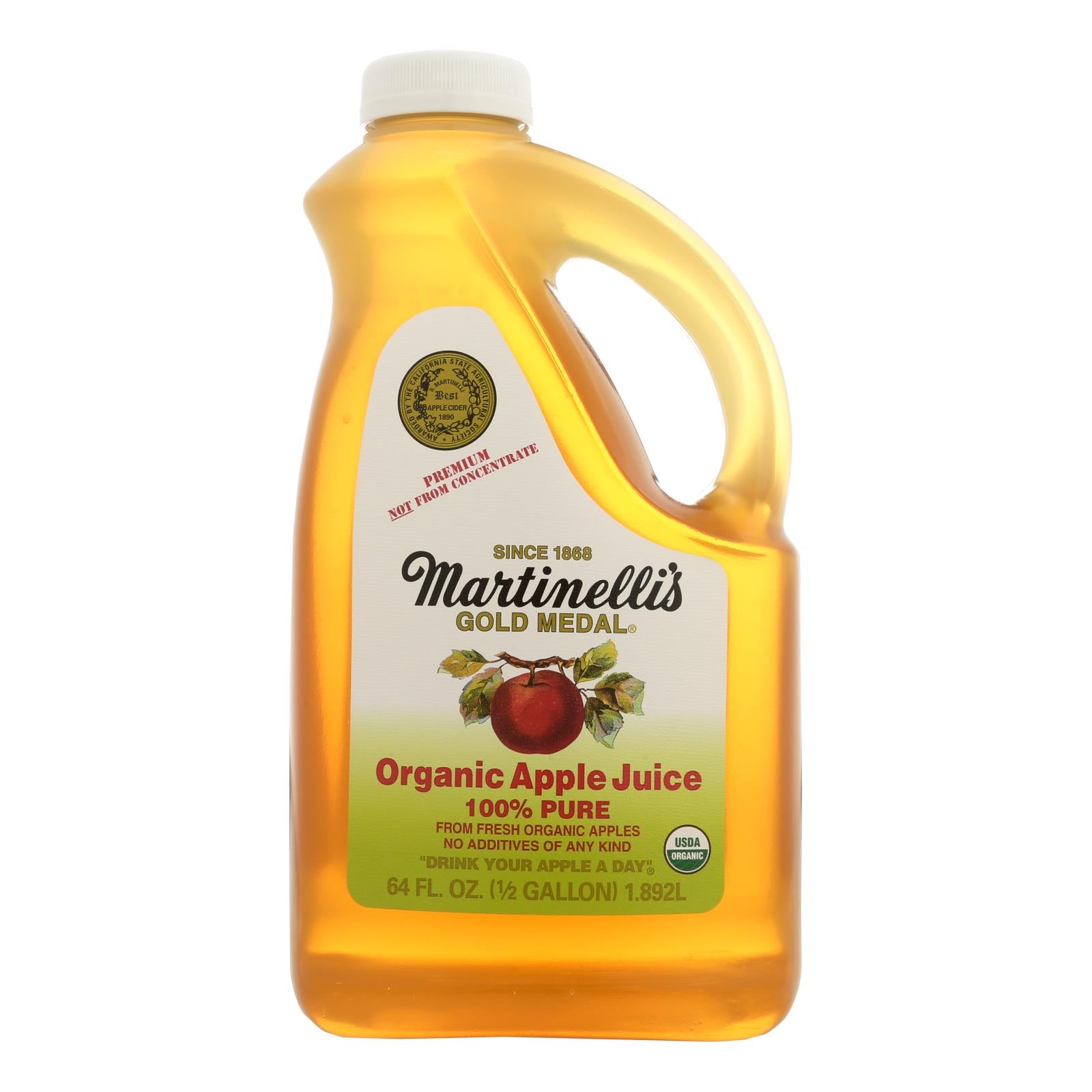 Martinelli's, Martinelli's Organic Apple Juice - Caisse de 6 - 64 Fl oz. (Paquet de 6)