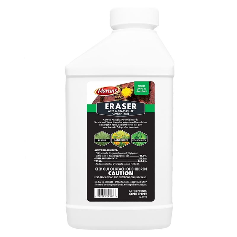 CONTROL SOLUTIONS INC, Martin's Eraser Vegetation Herbicide Concentrate 1 pt