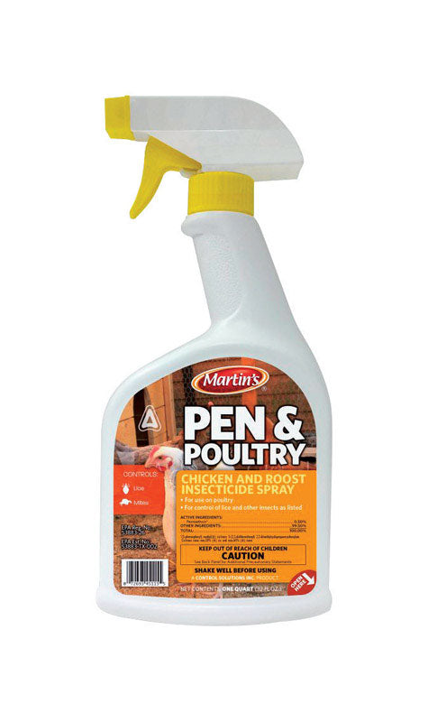 CONTROL SOLUTIONS INC, Martin's Pen & Poultry Liquid Mite Control 32 oz (paquet de 12).