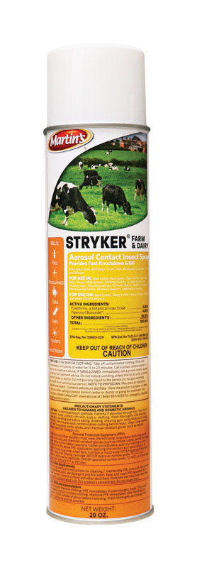 CONTROL SOLUTIONS INC, Martin's Stryker Insecticide en aérosol 20 oz (paquet de 6).