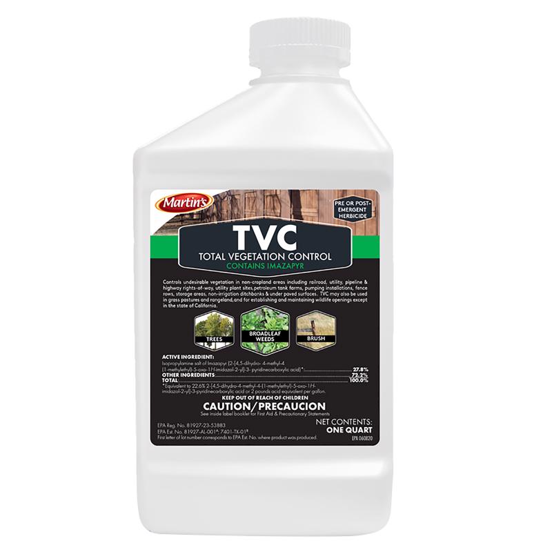 CONTROL SOLUTIONS INC, Martin's TVC - Total Vegetation Control Concentrate Weed and Grass Killer 32 oz.