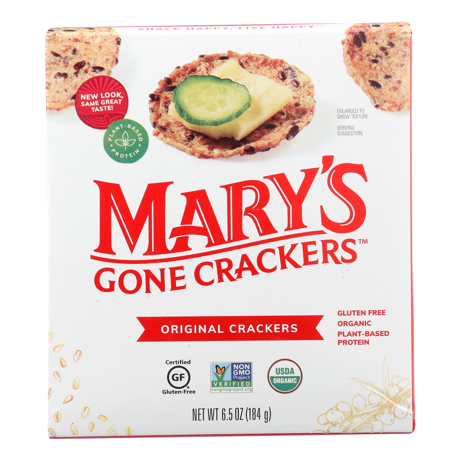 Craquelins de Mary's Gone, Mary's Gone Original Crackers - Caisse de 6 - 6.5 OZ (paquet de 6)