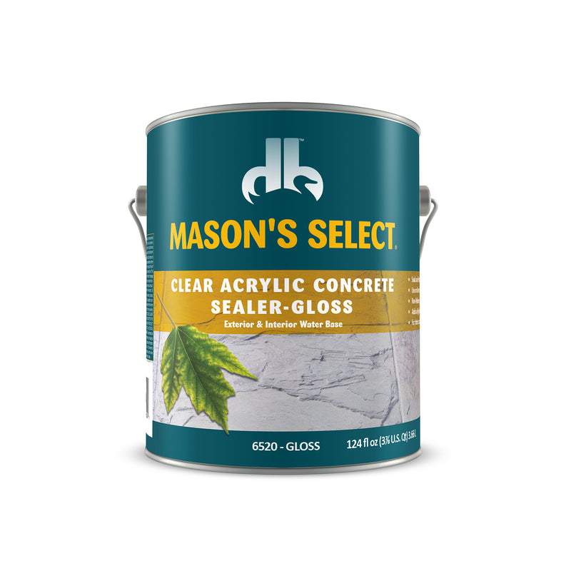 DUCKBACK AQUISITION CORP, Mason's Select Gloss Clear Acrylic Concrete Sealer 1 gal. (paquet de 4)