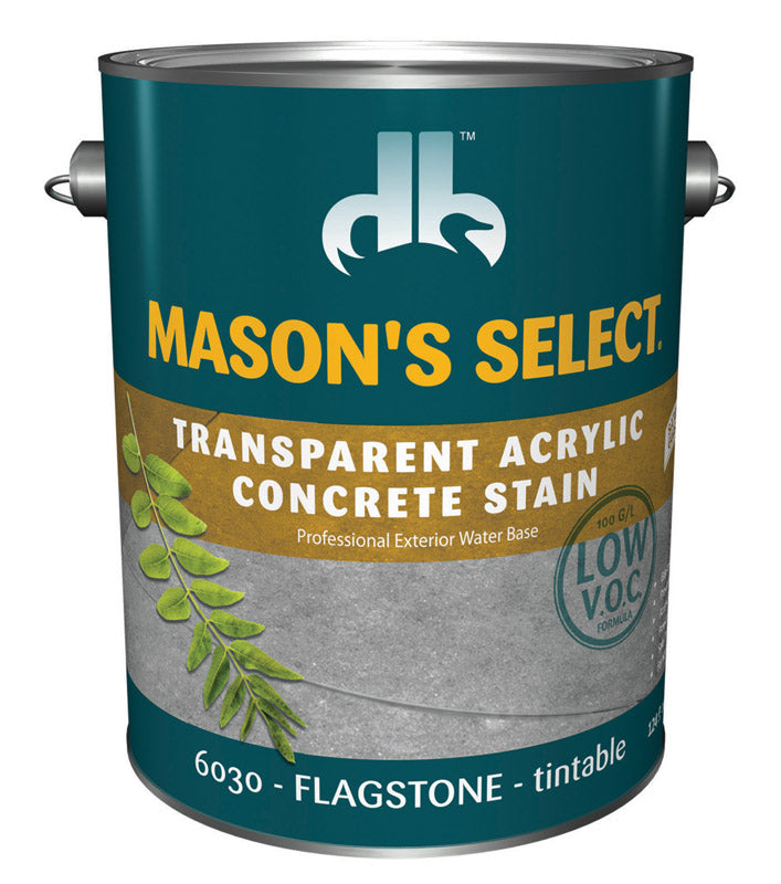 DUCKBACK AQUISITION CORP, Mason's Select Teinture acrylique transparente pour béton Flagstone 1 gal. (Paquet de 4)