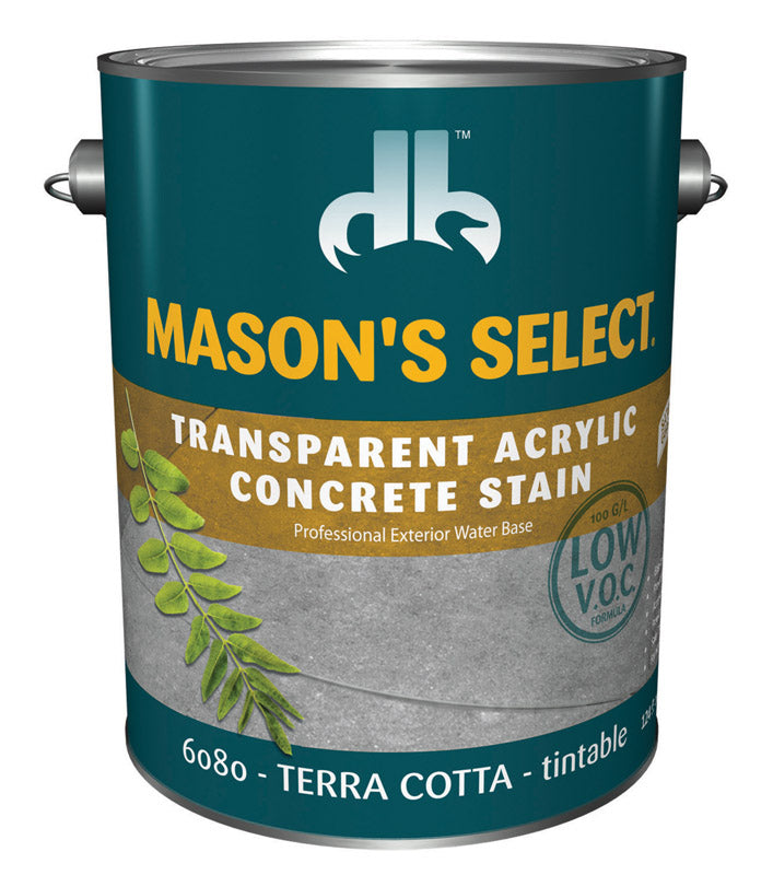 DUCKBACK AQUISITION CORP, Mason's Select Teinture acrylique transparente pour béton Terra Cotta 1 gal. (Paquet de 4)