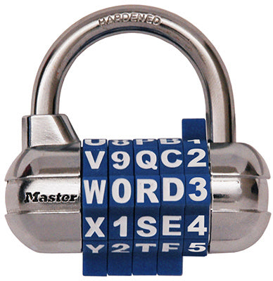 Master Lock Company Llc, Master Lock 1-1/16 in. H X 1-1/16 in. W X 2-1/2 in. L Acier 5-Dial Combination Padlock