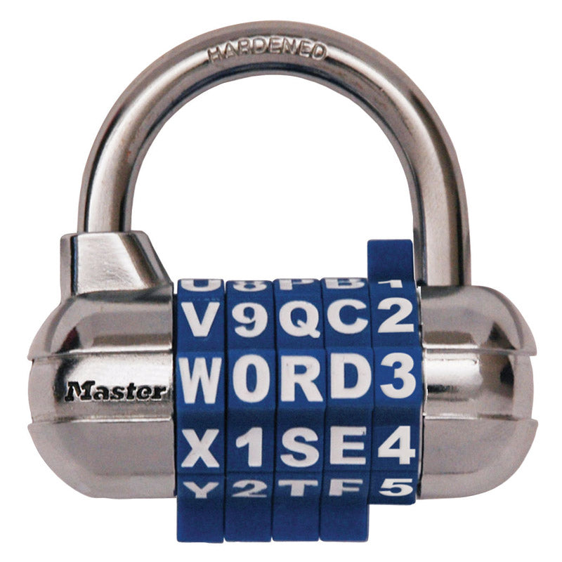 Master Lock Company Llc, Master Lock 1-1/16 in. H X 1-1/16 in. W X 2-1/2 in. L Acier 5-Dial Combination Padlock