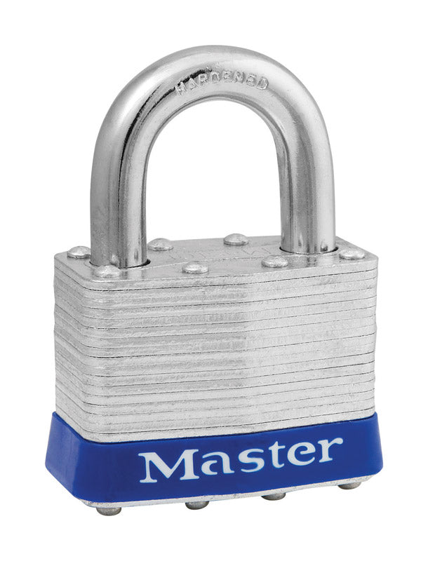 Master Lock Company Llc, Master Lock 1-1/2 in. H X 1-1/8 in. W X 2 in. L Acier 4-Pin Cylinder Re-Pinnable Padlock Keyed Alike