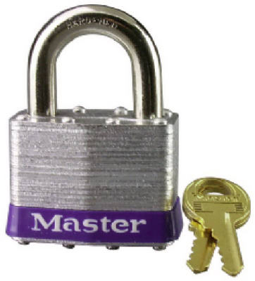 Master Lock Company Llc, Master Lock 1-1/2 in. H X 2 in. W Laminated Steel 4-Pin Cylinder Padlock