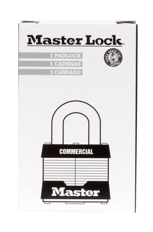 Master Lock Company Llc, Master Lock 1-1/2 in. H x 7/8 in. L x 2 po. L en acier laminé, cadenas à double verrouillage, 1 pqt à clé identique (pack de 6)