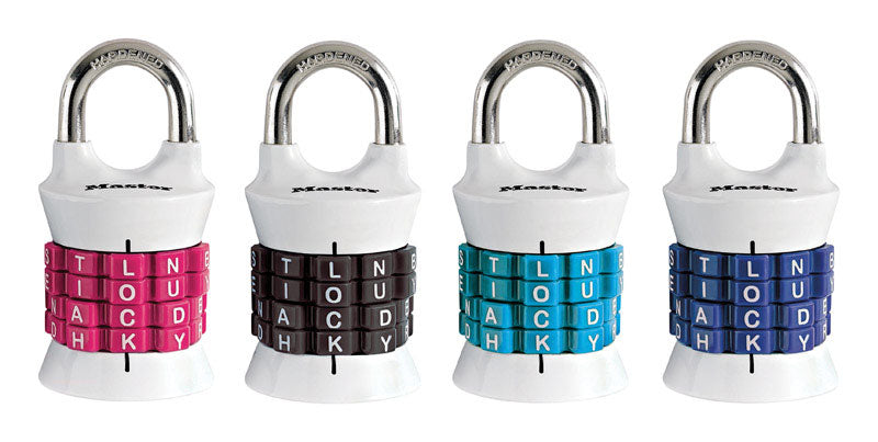 Master Lock Company Llc, Master Lock 1-1/2 in. W Metal 4-Dial Combination Padlock