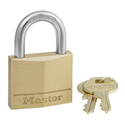 Master Lock Company Llc, Master Lock 1-1/4 in. H X 5/16 in. W X 1-9/16 in. L Cadenas à cylindre à 4 goupilles en laiton