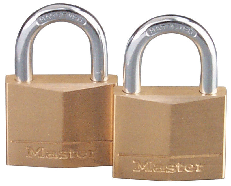 Master Lock Company Llc, Master Lock 1-1/4 in. H X 5/16 in. W X 1-9/16 in. L Laiton 4-Pin Tumbler Padlock Keyed Alike