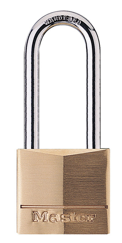 Master Lock, Master Lock 1-1/4 in. H x 5/16 in. L x 1-9/16 po. L Laiton 4-Pin Tumbler Padlock 1 pk