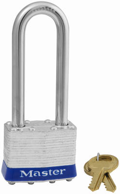 Master Lock Company Llc, Master Lock 1-3/4 in. W Laminated Steel Ball Bearing Locking Padlock (Cadenas de verrouillage à roulement à billes en acier laminé)