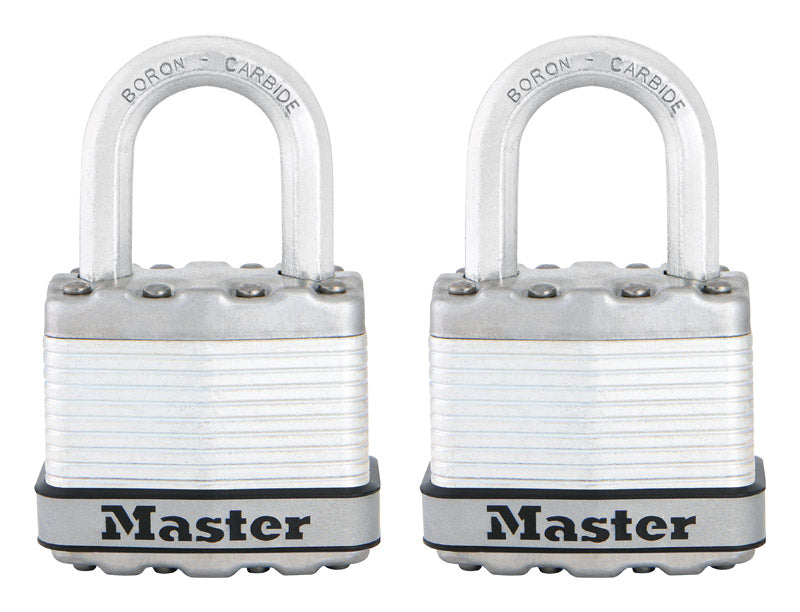 Master Lock Company Llc, Master Lock 1-3/4 in.   W Stainless Steel Ball Bearing Locking Padlock 2 pk Keyed Alike