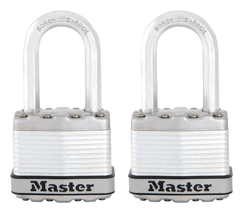 Master Lock Company Llc, Master Lock 1-3/4 in. W X 1.5 in. L acier inoxydable roulement à billes cadenas de verrouillage clé à l'identique