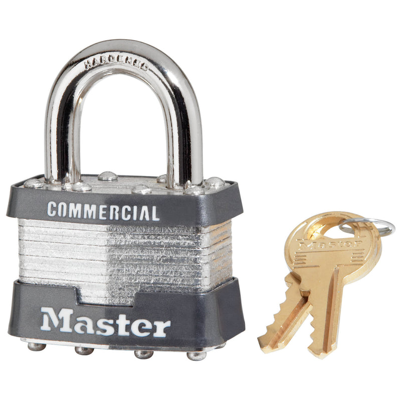 Master Lock Company Llc, Master Lock 1-3/4 in. W X 15/16 in. Laminated Steel Key Padlock Keyed Alike