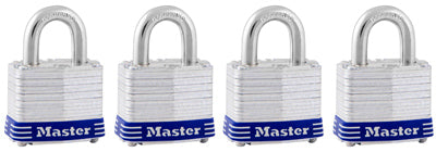 Master Lock Company Llc, Master Lock 1-5/16 in. H X 1-5/8 in. W X 1-1/2 in. L Acier Double Locking Padlock Keyed Alike