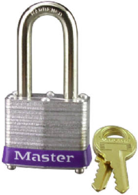 Master Lock Company Llc, Master Lock 1-5/16 in. H X 1-5/8 in. W X 1-9/16 in. Cadenas à double verrouillage en acier laminé