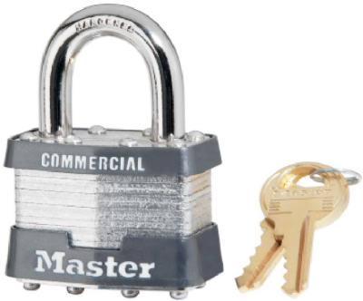 Master Lock Company Llc, Master Lock 1-5/16 in. H X 1 in. W X 1-3/4 in. Cadenas de verrouillage à roulement à billes en acier laminé