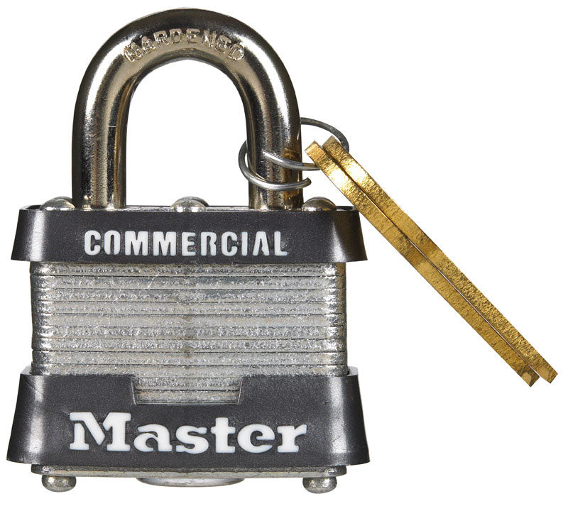 Master Lock Company Llc, Master Lock 1-5/16 in. H x 1-5/8 in. W x 1-1/2 in. L acier double cadenas 6 pk Keyed Alike (paquet de 6)