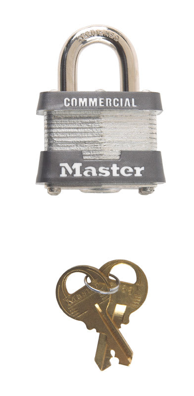 Master Lock Company Llc, Master Lock 1-5/16 in. H x 1-5/8 in. W x 1-1/2 in. L acier double cadenas 6 pk Keyed Alike (paquet de 6)