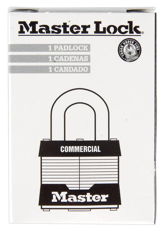 Master Lock Company Llc, Master Lock 1-5/16 in. H x 1 in. W x 1-3/4 in. Laminated Steel 4-Pin Cylinder Padlock 6 pk Keyed Alike (Pack de 6)