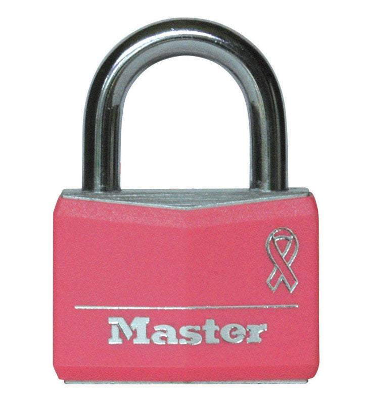 Master Lock Company Llc, Master Lock 1-5/16 po. H X 1/2 po. W X 1-9/16 in. L Cadenas à double verrouillage en acier recouvert de vinyle