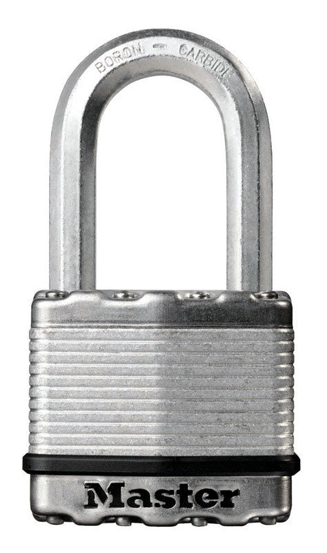 Master Lock Company Llc, Master Lock 1-7/16 in. H X 13/16 in. W X 2 in. L Cadenas de verrouillage à roulement à billes en acier, à clé identique