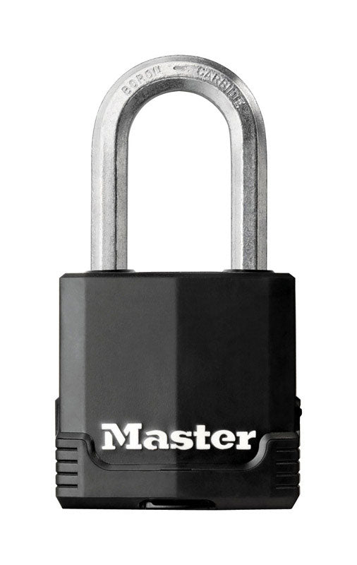 Master Lock Company Llc, Master Lock 1-7/8 in. W Steel Dual Ball Bearing Locking Covered Padlock 1 pk